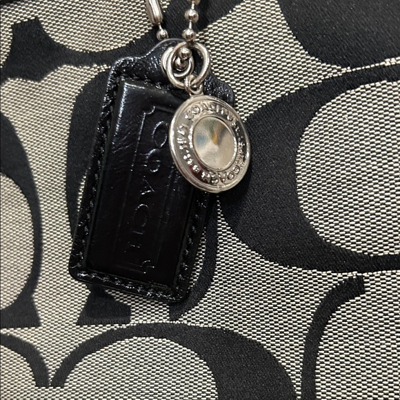 Coach Black and Gray Signature Tote